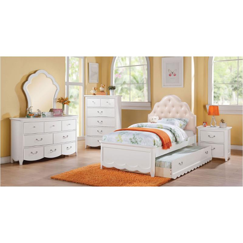 30305f Acme Furniture Cecilie - White Bedroom Furniture Bed