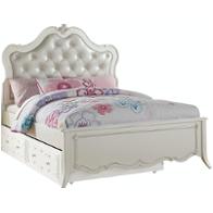 30505t Acme Furniture Edalene - Pearl White Bedroom Furniture Bed