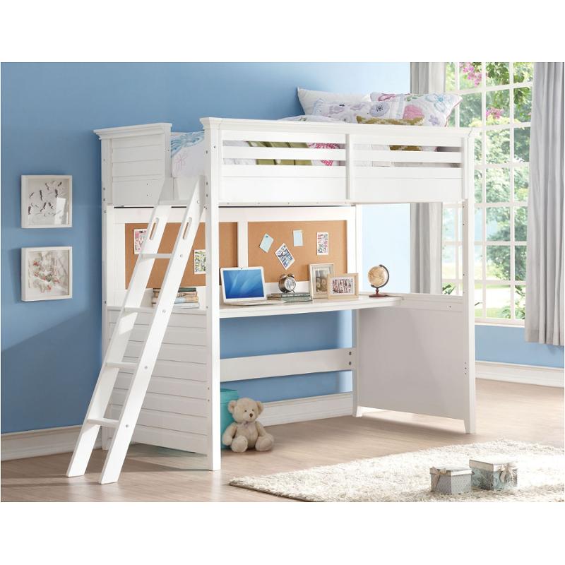 37670 Acme Furniture Lacey - White Bedroom Furniture Bed