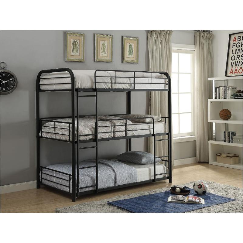 37335-1 Acme Furniture Cairo - Sandy Black Bedroom Furniture Bed