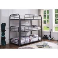 38090 Acme Furniture Cairo - Gunmetal Bedroom Furniture Bed