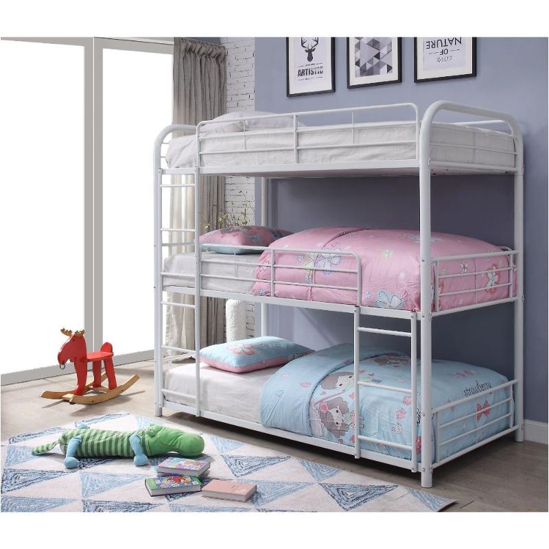 38110 Acme Furniture Cairo - White Bedroom Furniture Bed