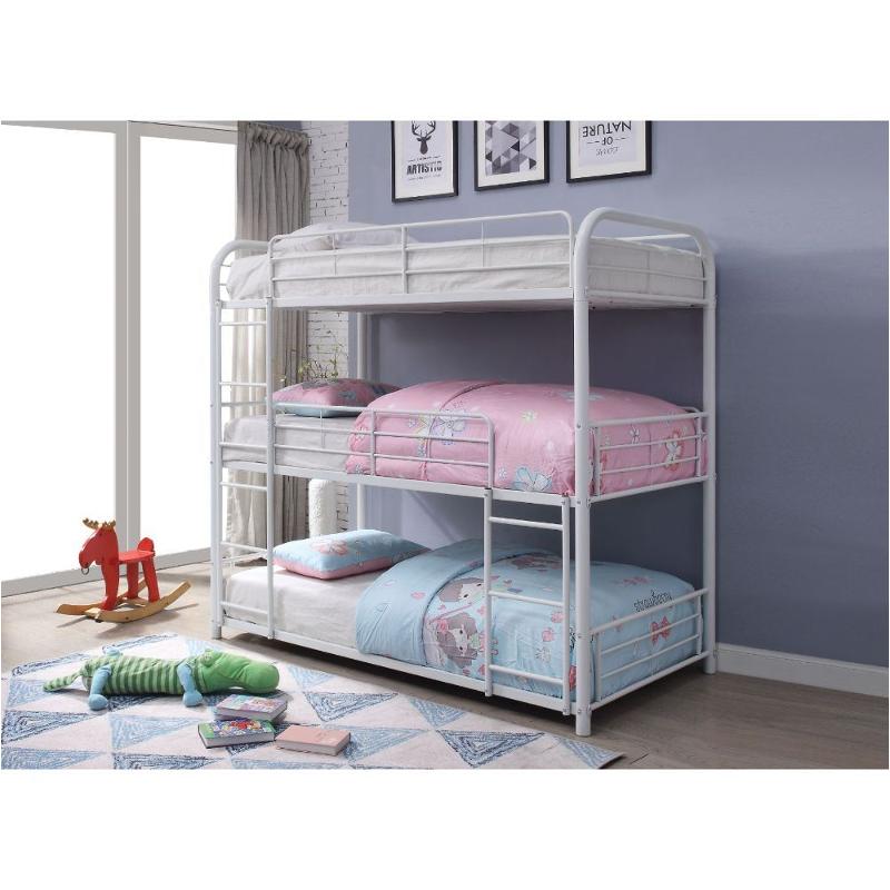 38115 Acme Furniture Cairo - White Bedroom Furniture Bed