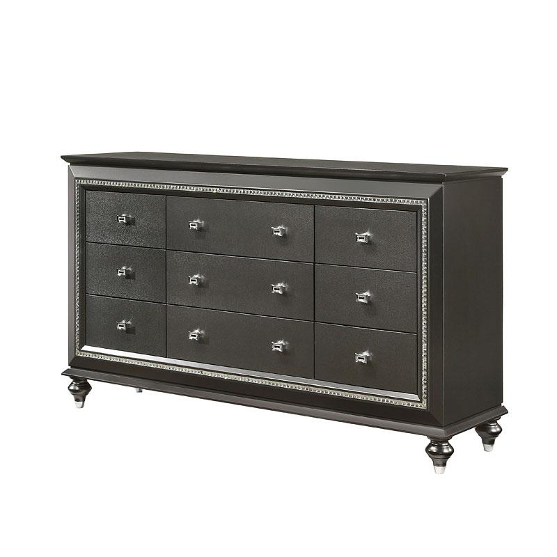 27285 Acme Furniture Kaitlyn - Metallic Gray Bedroom Furniture Dresser