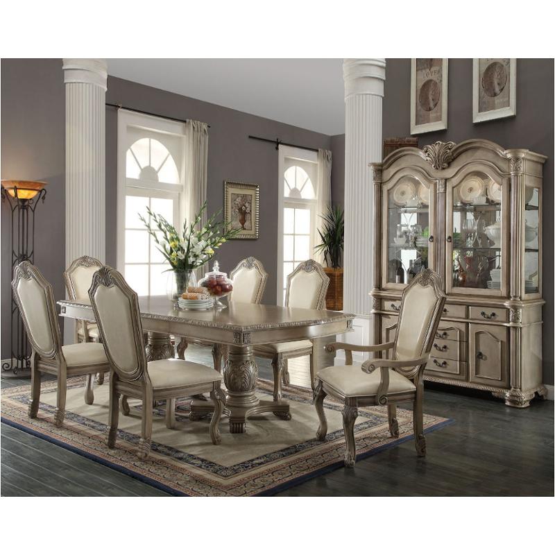 64065 Acme Furniture Chateau De Ville - Antique White Dining Room Furniture Dining Table