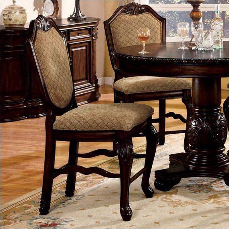 64084 Acme Furniture Chateau De Ville - Espresso Dining Room Furniture Stool