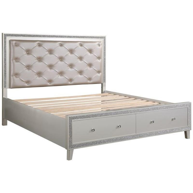 Bd00240ck Acme Furniture Silverfluff Bedroom Furniture Bed