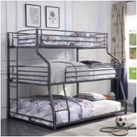 37450 Acme Furniture Caius Ii - Gunmetal Bedroom Furniture Bed