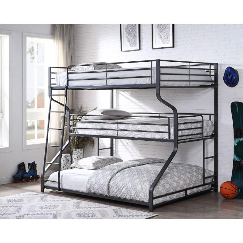 37795 Acme Furniture Caius Ii - Gunmetal Bedroom Furniture Bed