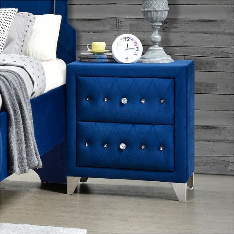 24223 Acme Furniture Dante - Blue Bedroom Furniture Nightstand