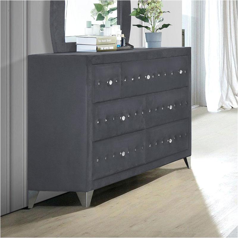 24235 Acme Furniture Dante - Gray Bedroom Furniture Dresser