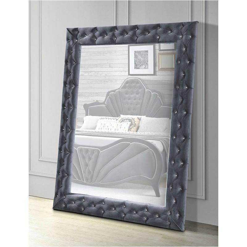 24237 Acme Furniture Dante - Gray Bedroom Furniture Floor Mirror