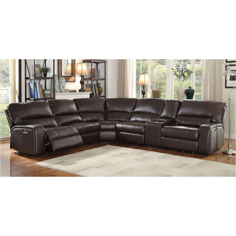 54155 Acme Furniture Saul - Espresso Living Room Furniture Sectional