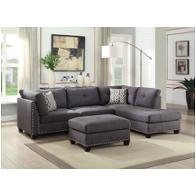 54375 Acme Furniture Laurissa - Light Charcoal Living Room Furniture Sectional