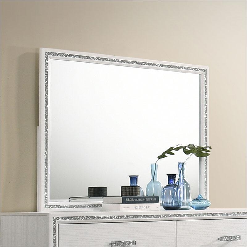 28454 Acme Furniture Haiden - White Bedroom Furniture Mirror