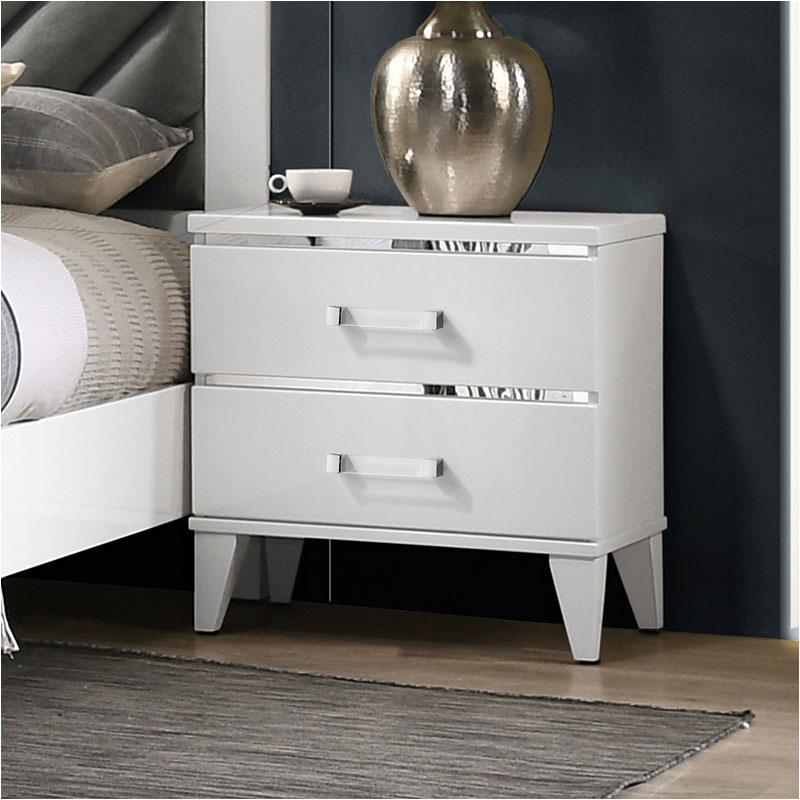 27393 Acme Furniture Chelsie - White Bedroom Furniture Nightstand