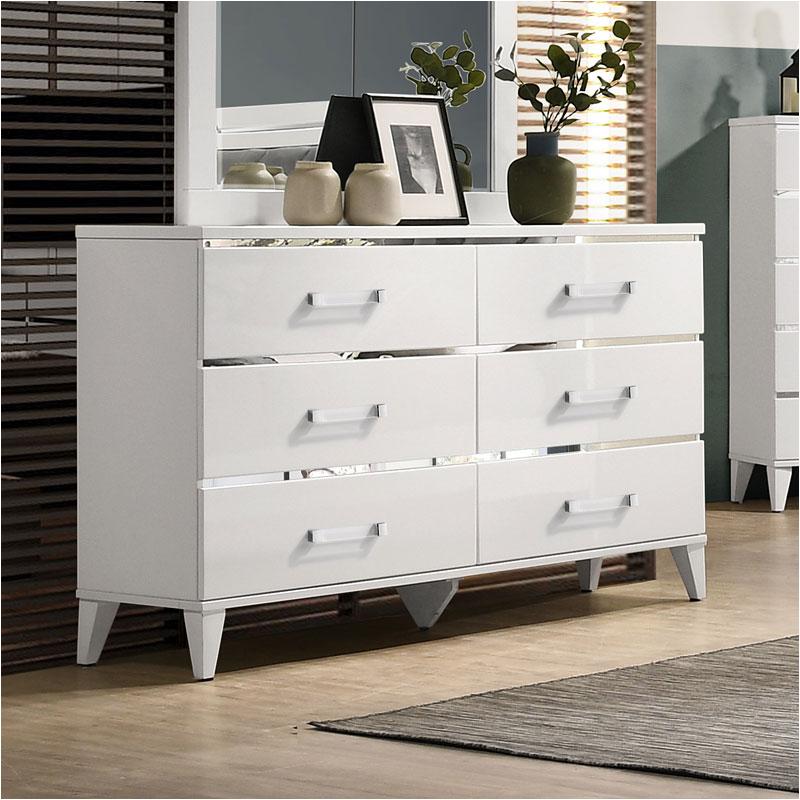 27395 Acme Furniture Chelsie - White Bedroom Furniture Dresser