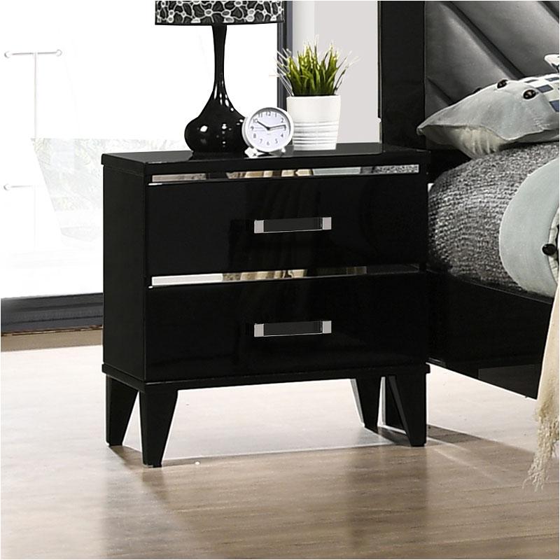 27413 Acme Furniture Chelsie - Black Bedroom Furniture Nightstand