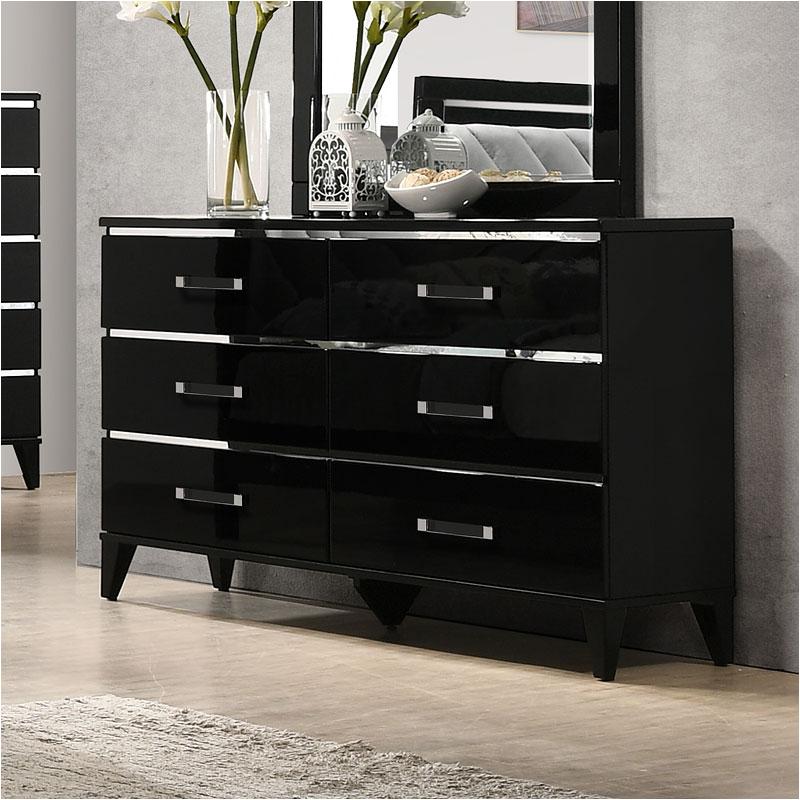 27415 Acme Furniture Chelsie - Black Bedroom Furniture Dresser