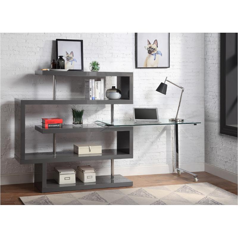 93181 Acme Furniture Buck Ii - Gray Home Office Furniture Desk