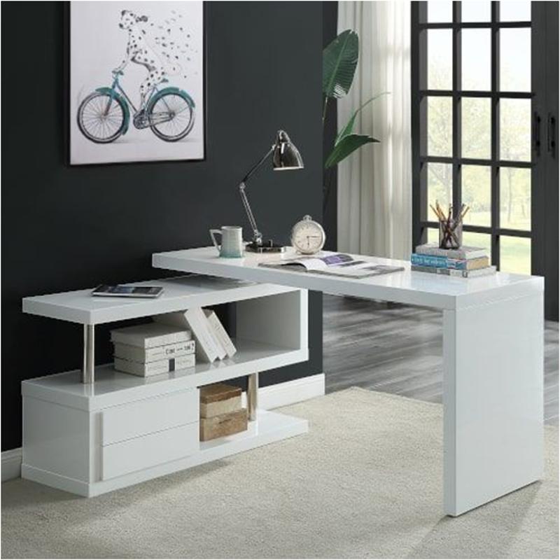 Of00017 Acme Furniture Buck Ii - White Home Office Furniture Desk