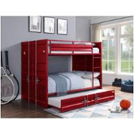 37915 Acme Furniture Cargo - Red Bedroom Furniture Bed