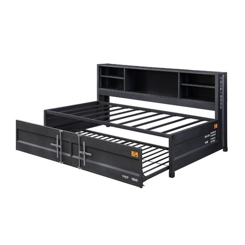 38270 Acme Furniture Cargo - Gunmetal Bedroom Furniture Bed