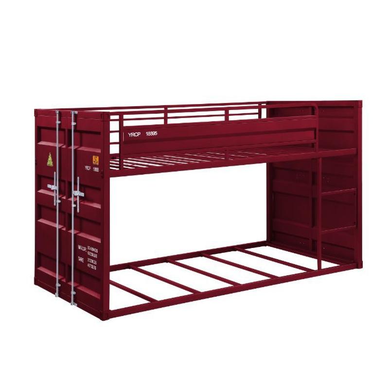 38280 Acme Furniture Cargo - Red Bedroom Furniture Bed