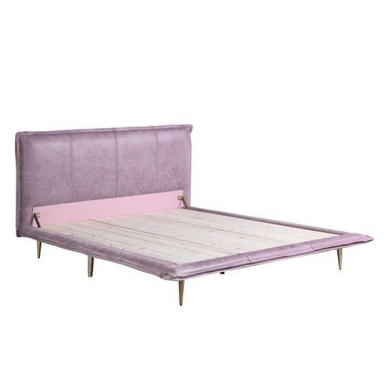 Bd00561q Acme Furniture Metis - Pink Bedroom Furniture Bed