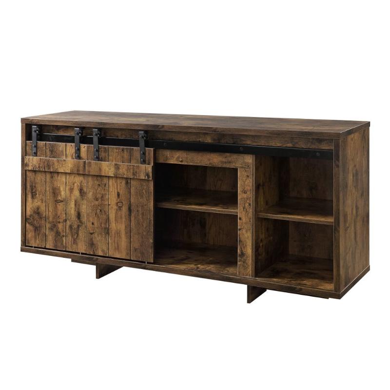 91610 Acme Furniture Bellarosa - Oak Home Entertainment Furniture Tv Console