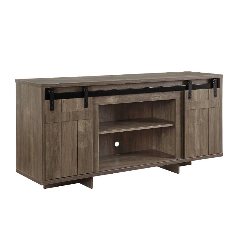 91608 Acme Furniture Bellarosa - Gray Home Entertainment Furniture Tv Console