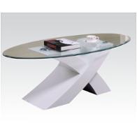 80860 Acme Furniture Pervis - White Living Room Furniture Cocktail Table