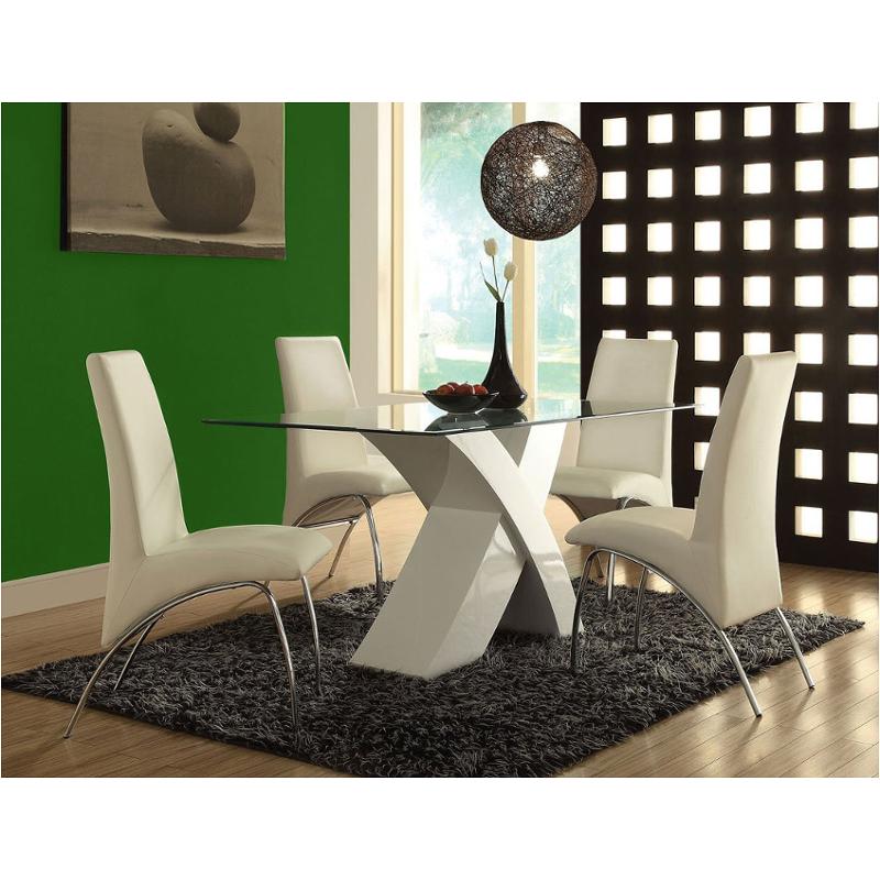 71105 Acme Furniture Pervis - White Dining Room Furniture Dining Table