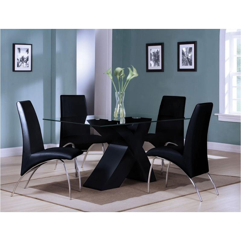 71110 Acme Furniture Pervis - Black Dining Room Furniture Dining Table