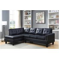 56465 Acme Furniture Jeimmur - Black Living Room Furniture Sectional