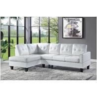 56470 Acme Furniture Jeimmur - White Living Room Furniture Sectional