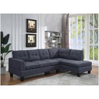 56475 Acme Furniture Jeimmur - Gray Living Room Furniture Sectional