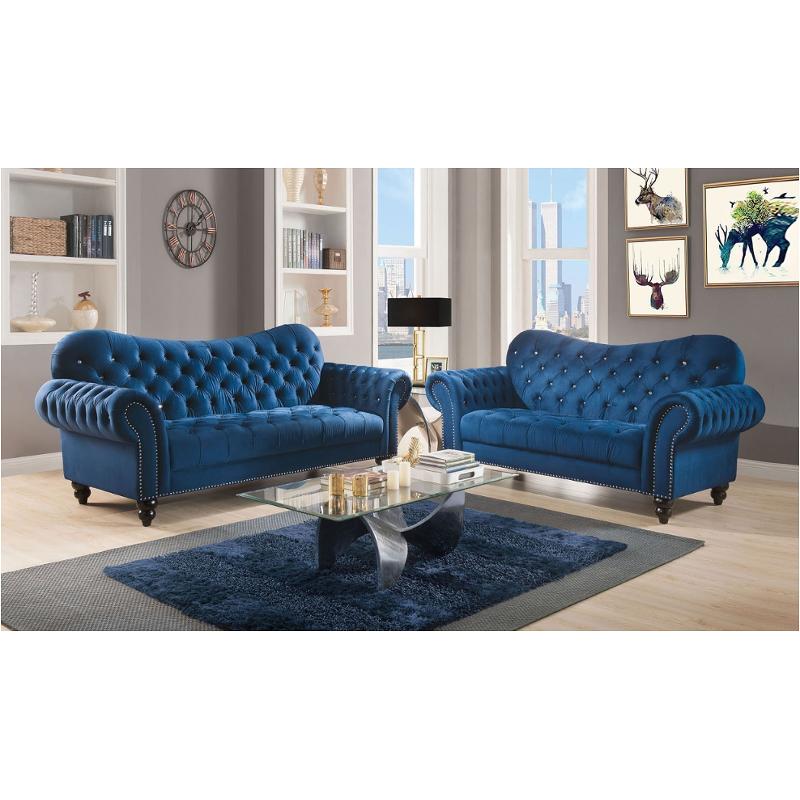 53405 Acme Furniture Iberis - Navy Living Room Furniture Sofa