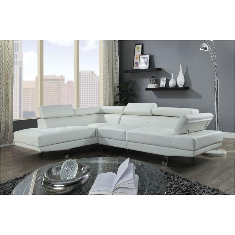 52645 Acme Furniture Connor - Cream Living Room Furniture Sectional