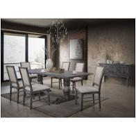 66180 Acme Furniture Leventis - Gray Dining Room Furniture Dining Table