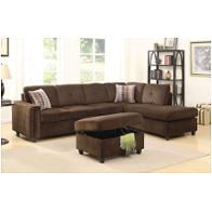 52700 Acme Furniture Belville - Chocolate Living Room Furniture Sectional