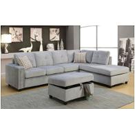 52710 Acme Furniture Belville - Gray Living Room Furniture Sectional