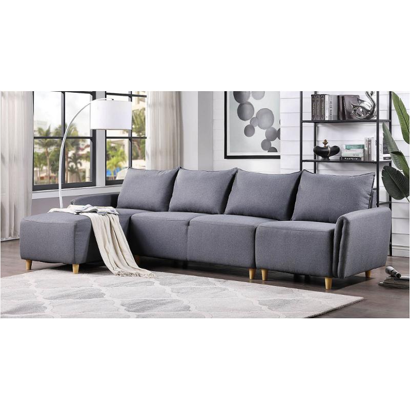 51830 Acme Furniture Marcin - Gray Living Room Furniture Sectional