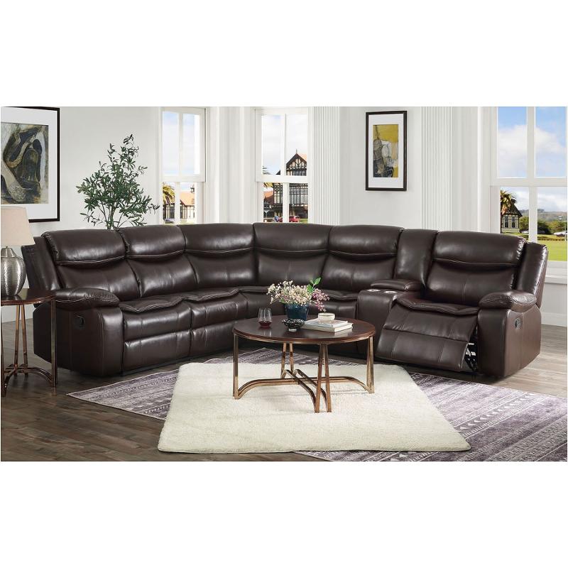 52545 Acme Furniture Tavin - Espresso Living Room Furniture Sectional