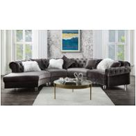 57355 Acme Furniture Ninagold - Gray Living Room Furniture Sectional