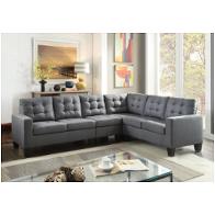 52760 Acme Furniture Earsom - Gray Living Room Furniture Sectional