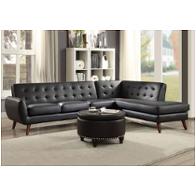 53040 Acme Furniture Essick Ii - Black Living Room Furniture Sectional