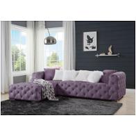 Lv00389 Acme Furniture Qokmis - Purple Living Room Furniture Sectional