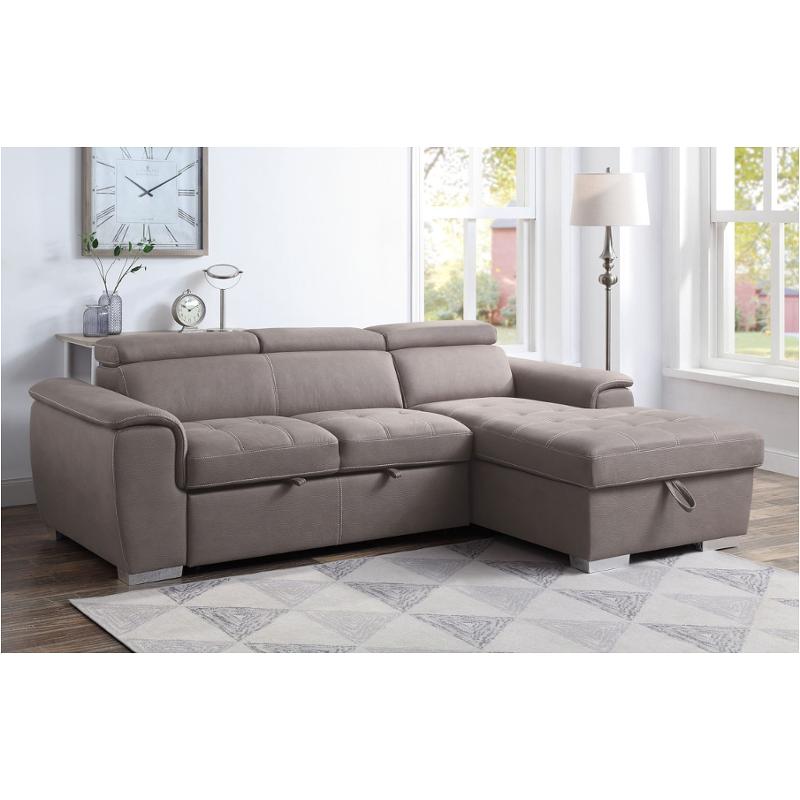 55535 Acme Furniture Haruko - Brown Living Room Furniture Sectional