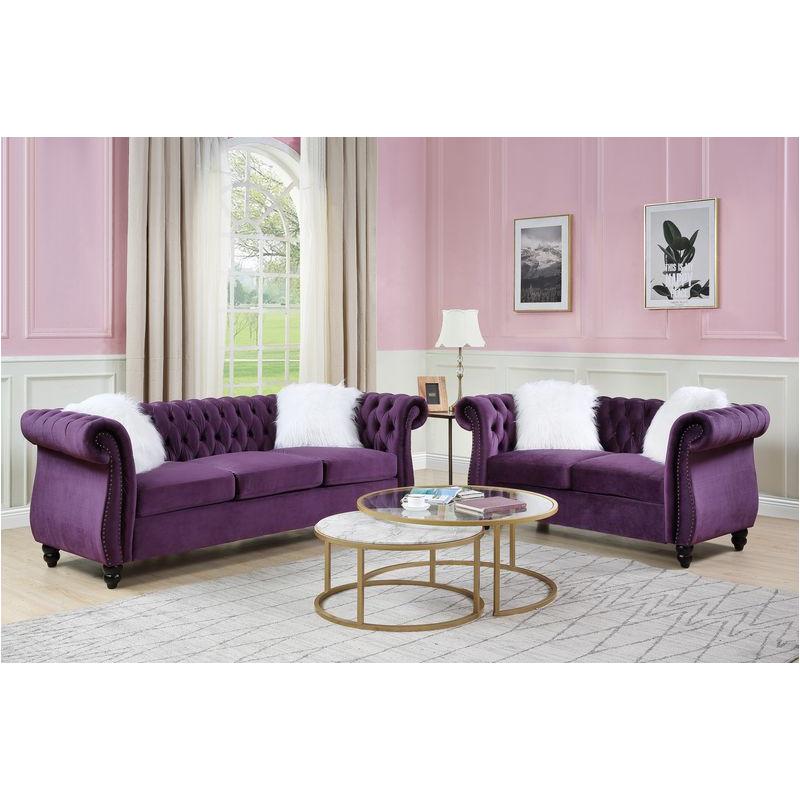 Lv00340 Acme Furniture Thotton Living Room Furniture Sofa